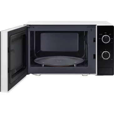 Samsung MS20A3010AH/EO Szabadonálló solo mikrohullámú sütő Üvegborítású ajtóval 20 L, fehér
