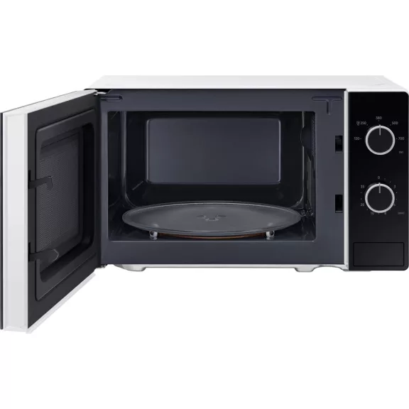 Samsung MS20A3010AH/EO Szabadonálló solo mikrohullámú sütő Üvegborítású ajtóval 20 L, fehér
