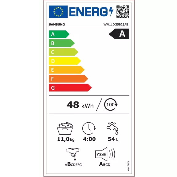 Samsung WW11DG5B25ABLE Elöltöltős mosógép Samsung WW11DG5B25ABLE Elöltöltős mosógép