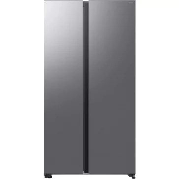 Samsung RS70F65QETEO Side-by-Side hűtőszekrény AI Energia üzemmóddal 659 L, matt metál