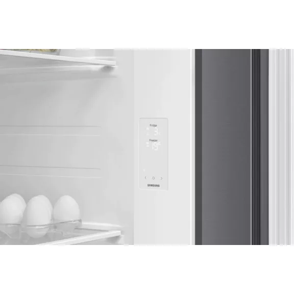 Samsung RS70F65QETEO Side-by-Side hűtőszekrény AI Energia üzemmóddal 659 L, matt metál Samsung RS70F65QETEO Side-by-Side hűtőszekrény AI Energia üzemmóddal 659 L, matt metál