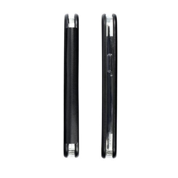 Forcell Elegance oldalra nyíló hátlap tok Samsung Galaxy S23 FE, fekete