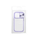 Slider Samsung S23 FE, kameravédős szilikon tok, lila