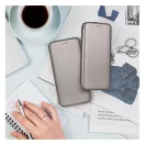 Forcell Elegance oldalra nyíló hátlap tok Samsung A25 5G szürke