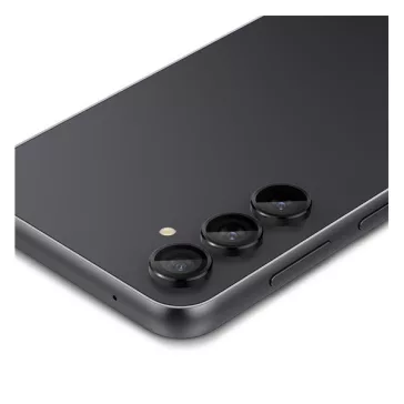   Spigen Glas.tR SLIM EZ Fit Optik Pro Samsung Galaxy S23 FE Tempered kameralencse-védő fólia felhelyező kerettel, fekete (2db)