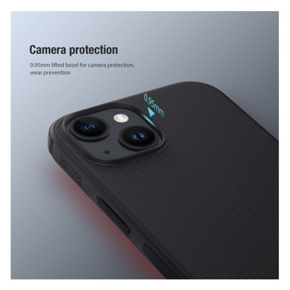 Nillkin Super Frosted Shield Pro Apple iPhone 15 műanyag tok, fekete
