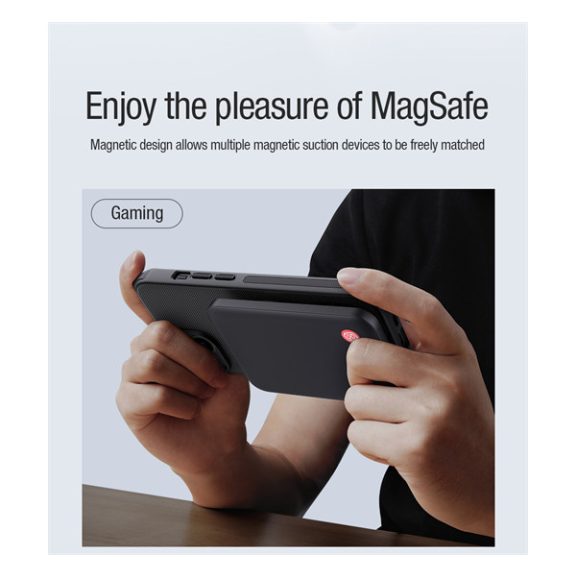 Nillkin Super Frosted Shield Pro Mágneses Apple iPhone 15 műanyag tok, fekete