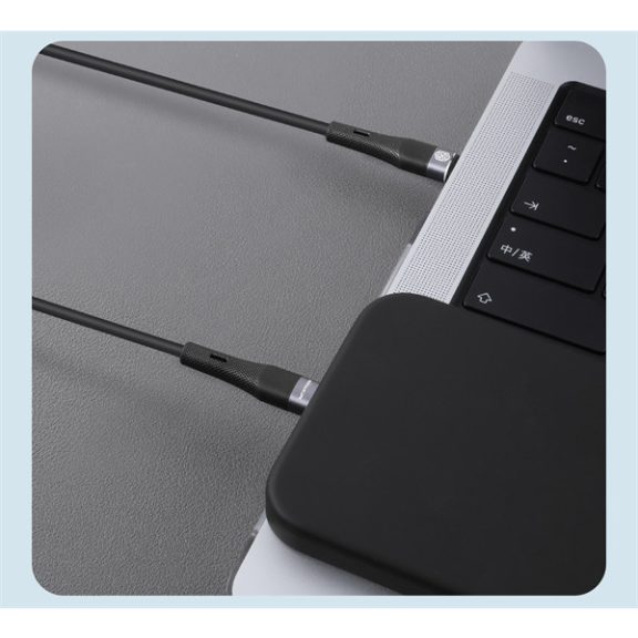 Nillkin Flowspeed USB-C / Lightning  szilikon kábel, 27W, 1,2m, kék