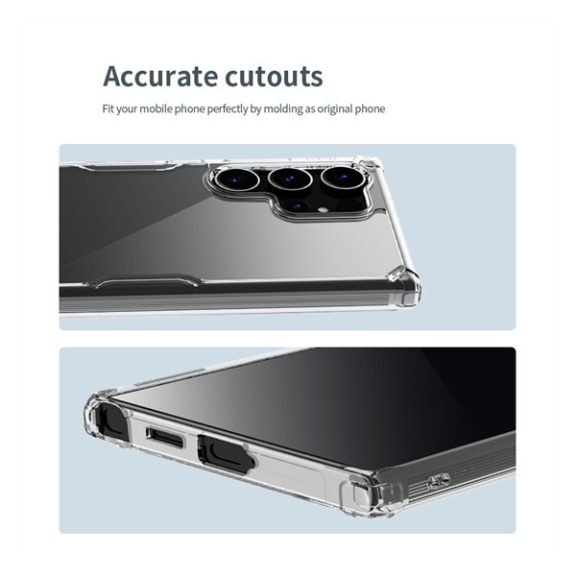 Nillkin Nature PRO Samsung Galaxy S24 Ultra szilikon tok, átlátszó