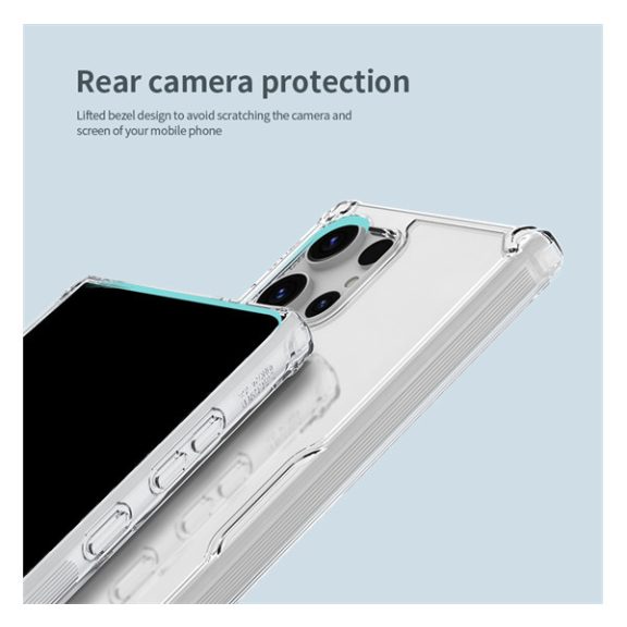 Nillkin Nature PRO Samsung Galaxy S24 Ultra szilikon tok, átlátszó