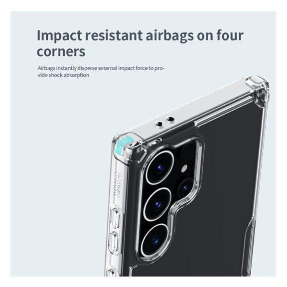 Nillkin Nature PRO Samsung Galaxy S24 Ultra szilikon tok, átlátszó