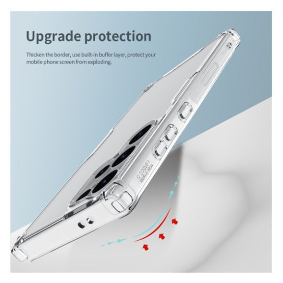 Nillkin Nature PRO Samsung Galaxy S24 Ultra szilikon tok, átlátszó