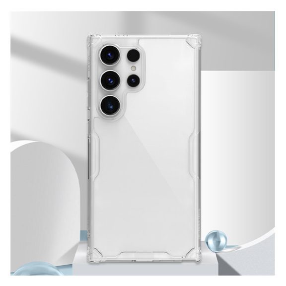 Nillkin Nature PRO Samsung Galaxy S24 Ultra szilikon tok, átlátszó