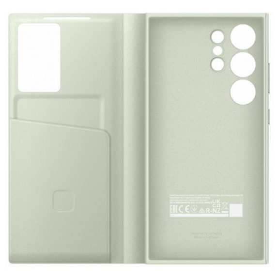 Samsung Galaxy S24 Ultra Smart View Wallet gyári tok, Világos zöld, EF-ZS928CGEG