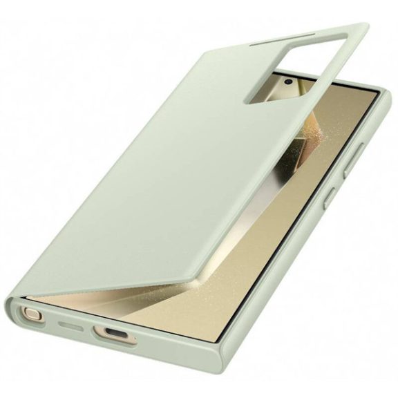 Samsung Galaxy S24 Ultra Smart View Wallet gyári tok, Világos zöld, EF-ZS928CGEG
