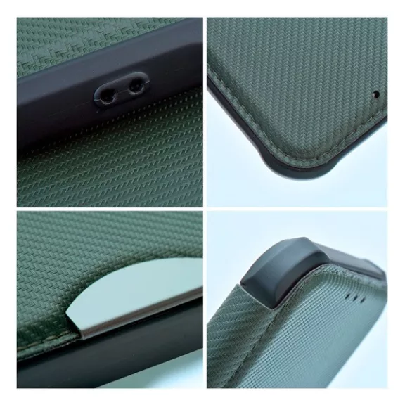 Razor book Samsung Galaxy A05s flip tok, zöld