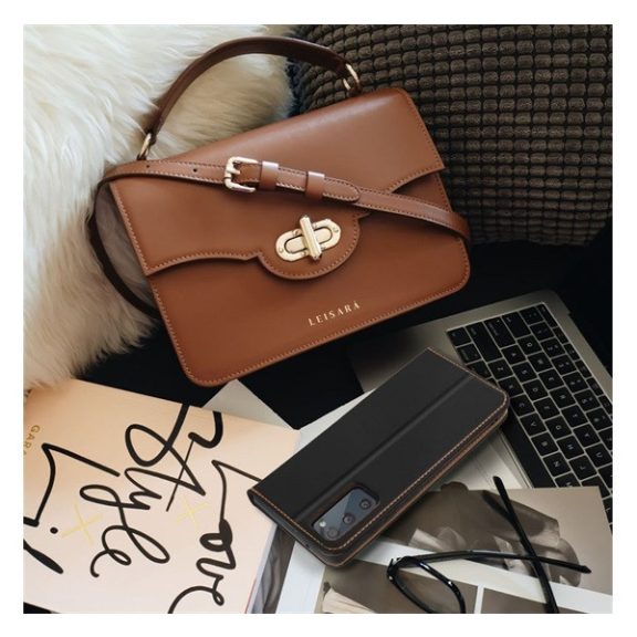 Smart Pro bőr flip tok Xiaomi Redmi Note 13 5G, fekete