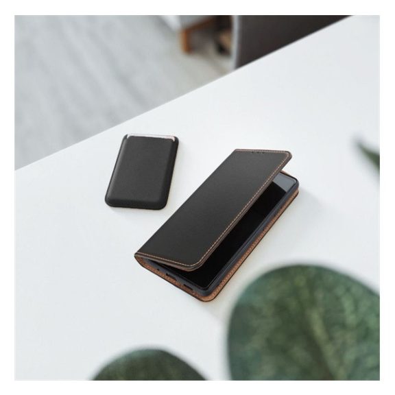 Smart Pro bőr flip tok Xiaomi Redmi Note 13 5G, fekete