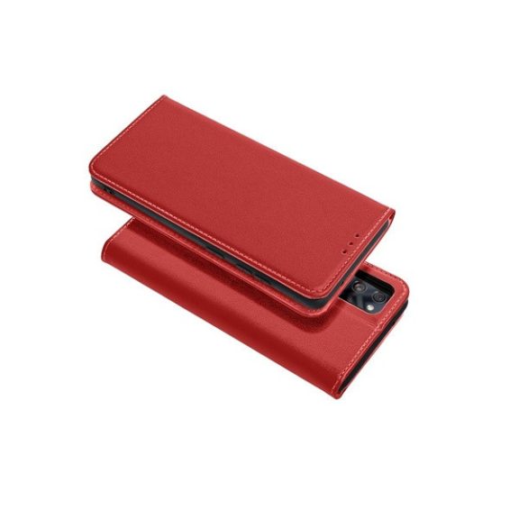 Smart Pro bőr flip tok Xiaomi Redmi Note 13 Pro 5G , bordó