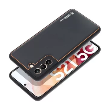   Forcell Leather műbőr hátlap tok Samsung Galaxy A25 5G, fekete