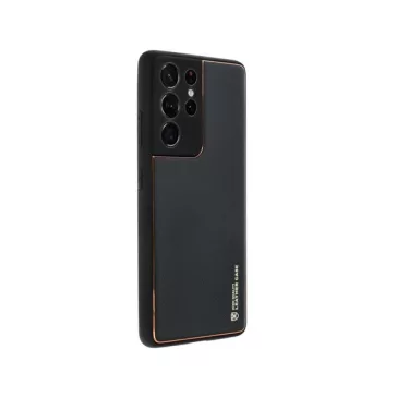   Forcell Leather műbőr hátlap tok Samsung Galaxy A25 5G, fekete