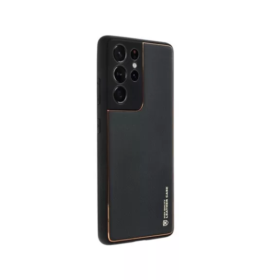 Forcell Leather műbőr hátlap tok Samsung Galaxy A25 5G, fekete