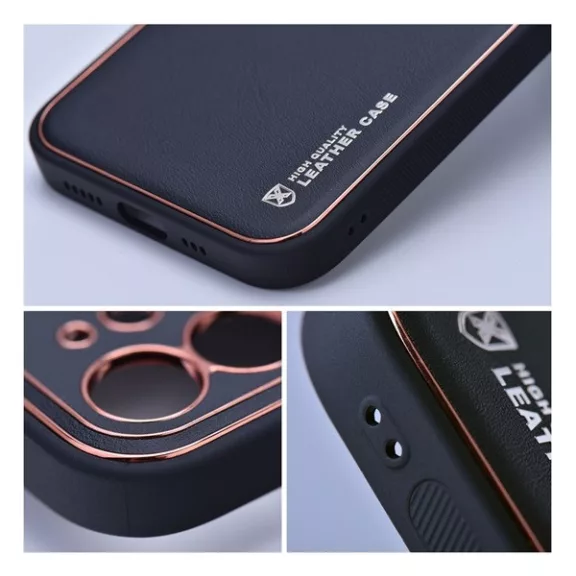 Forcell Leather műbőr hátlap tok Samsung Galaxy A25 5G, fekete