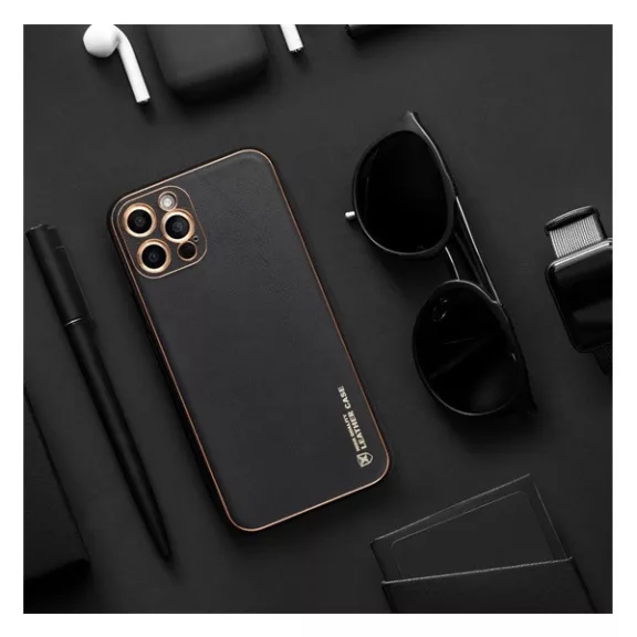 Forcell Leather műbőr hátlap tok Samsung Galaxy A25 5G, fekete
