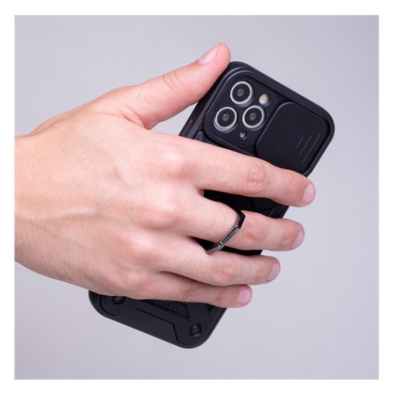 Defender Slide iPhone 15 ütésálló tok, fekete