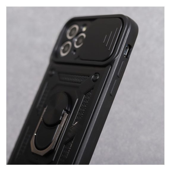 Defender Slide iPhone 15 ütésálló tok, fekete
