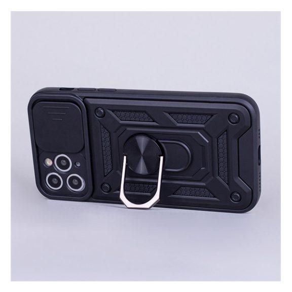 Defender Slide iPhone 15 Plus ütésálló tok, fekete