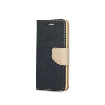 Fancy Samsung Galaxy A25 5G flip tok, fekete-arany