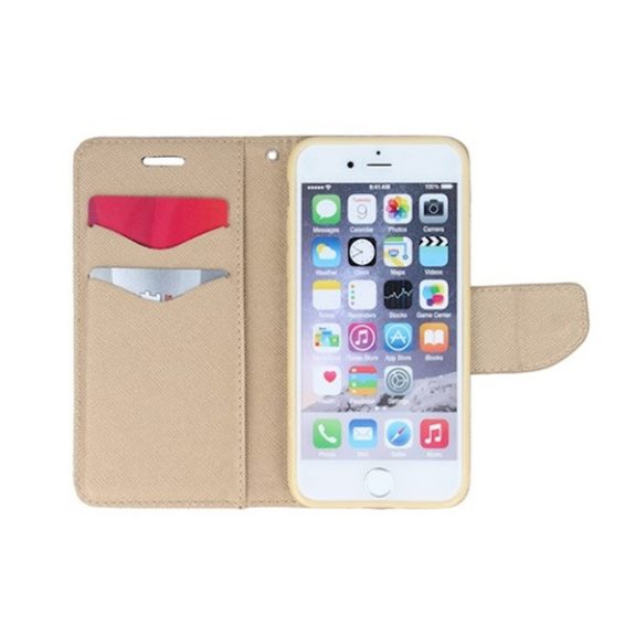 Fancy Samsung Galaxy A25 5G flip tok, fekete-arany