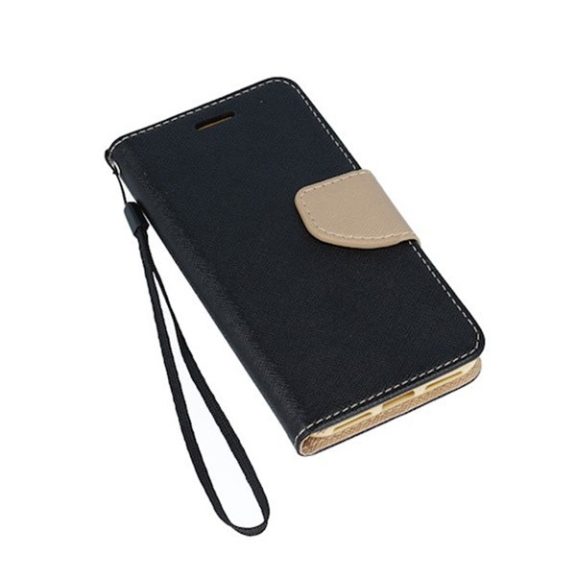 Fancy Samsung Galaxy A25 5G flip tok, fekete-arany