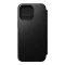 Nomad Modern Leather Folio iPhone 15 Pro Max flip tok, fekete