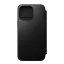 Nomad Modern Leather Folio iPhone 15 Pro Max flip tok, fekete