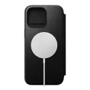 Nomad Modern Leather Folio iPhone 15 Pro Max flip tok, fekete