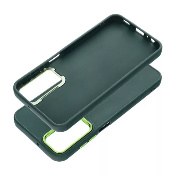 Frame Samsung Galaxy A15 5G közepesen ütésálló tok kameravédő kerettel, zöld