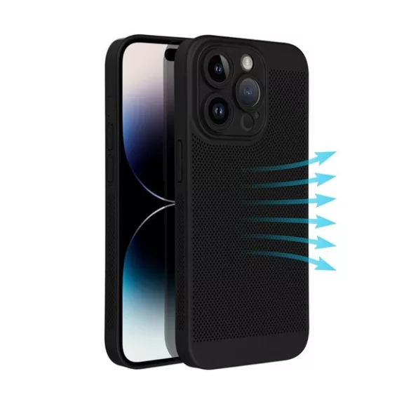 Breezy Samsung Galaxy A15 5G, műanyag tok, fekete