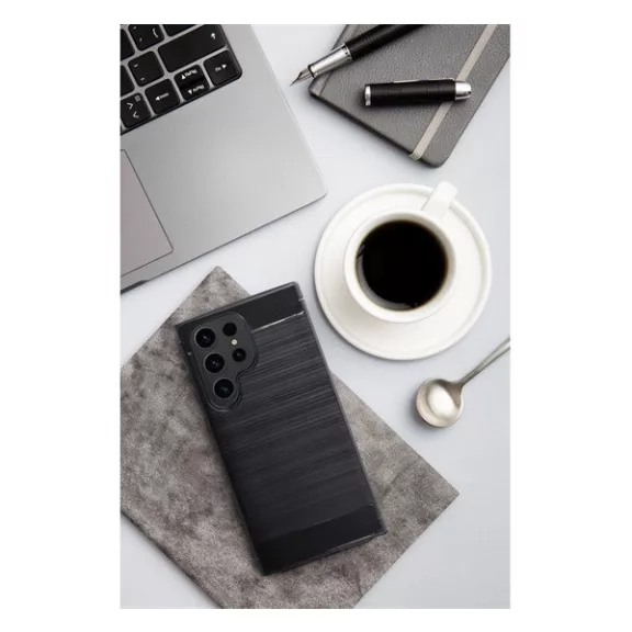 Forcell Carbon hátlap tok Samsung Galaxy A15 5G, fekete