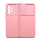 Slide Samsung Galaxy A15 5G, kameravédős szilikon tok, rózsaszín