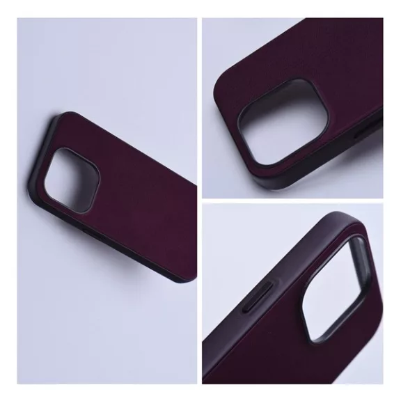 Woven iPhone 15 Plus MagSafe szövet tok, bordó