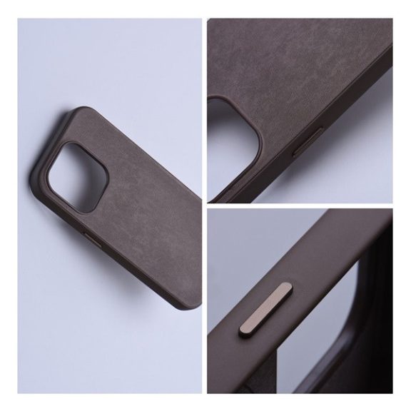 Woven iPhone 14 Plus MagSafe szövet tok, barna