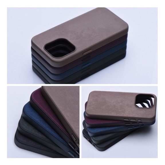 Woven iPhone 14 Plus MagSafe szövet tok, barna