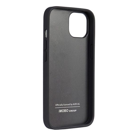 Audi Synthetic Leather Apple iPhone 13 / 14 / 15 tok, fekete