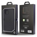 Audi Synthetic Leather Apple iPhone 13 / 14 / 15 tok, fekete