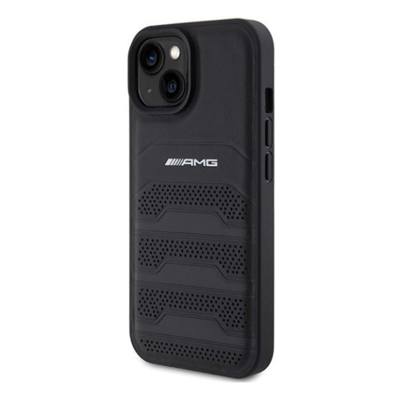 AMG Debossed Lines Apple iPhone 14 Plus /  15 Plus tok, fekete