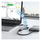 AWEI CL-150T 4xUSB-A HUB, fekete