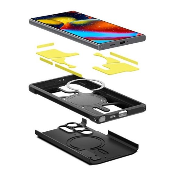 Spigen Tough Armor MagFit Samsung Galaxy S24 Ultra tok, Magsafe, fekete