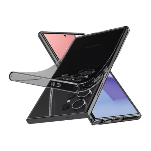 Spigen Liquid Crystal Samsung Galaxy S24 Ultra tok, Space Crystal, átlátszó-szürke